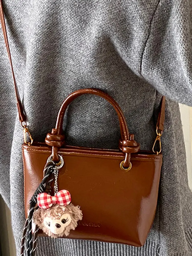 Women Satchel Bag Brown Leather Shoulder Crossbody 2025 - Image 10