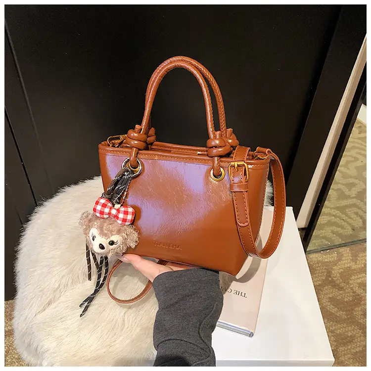 Women Satchel Bag Brown Leather Shoulder Crossbody 2025 — feature 20