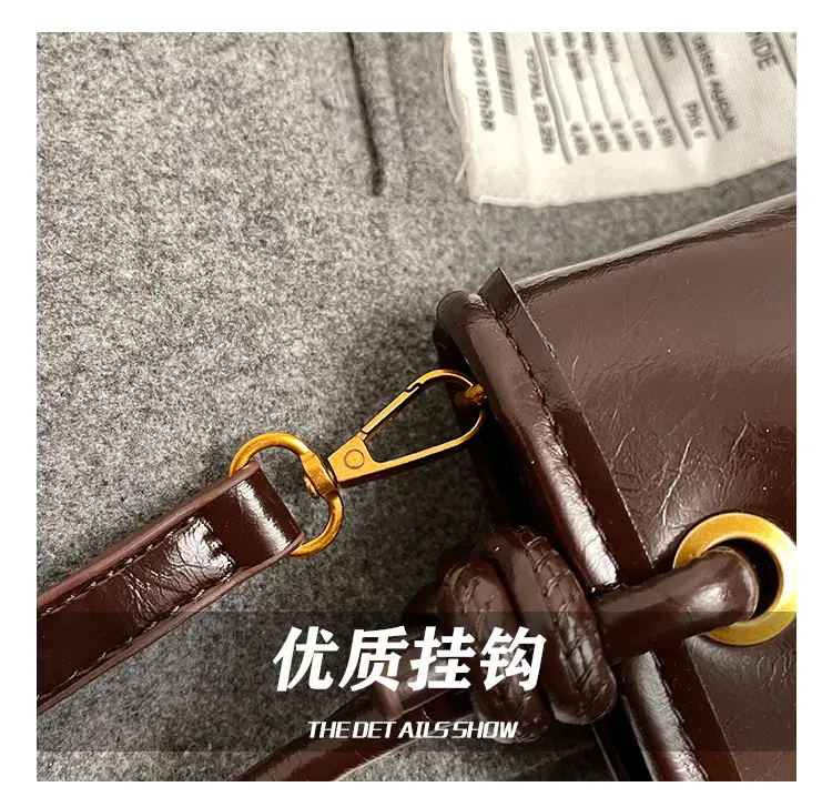 Women Satchel Bag Brown Leather Shoulder Crossbody 2025 — feature 9