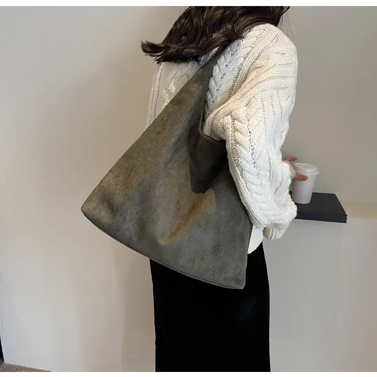 Retro Frosted Women's Shoulder Bag Brown 2026 — feature 23