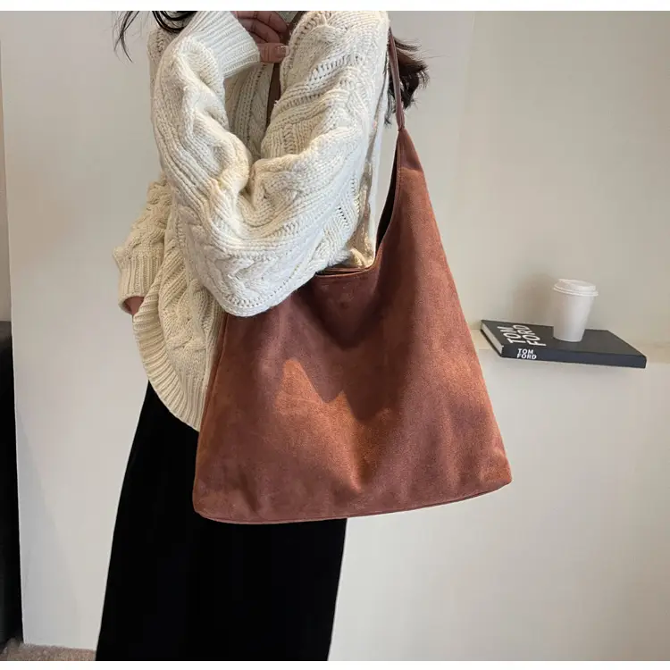Retro Frosted Women's Shoulder Bag Brown 2026 — feature 27