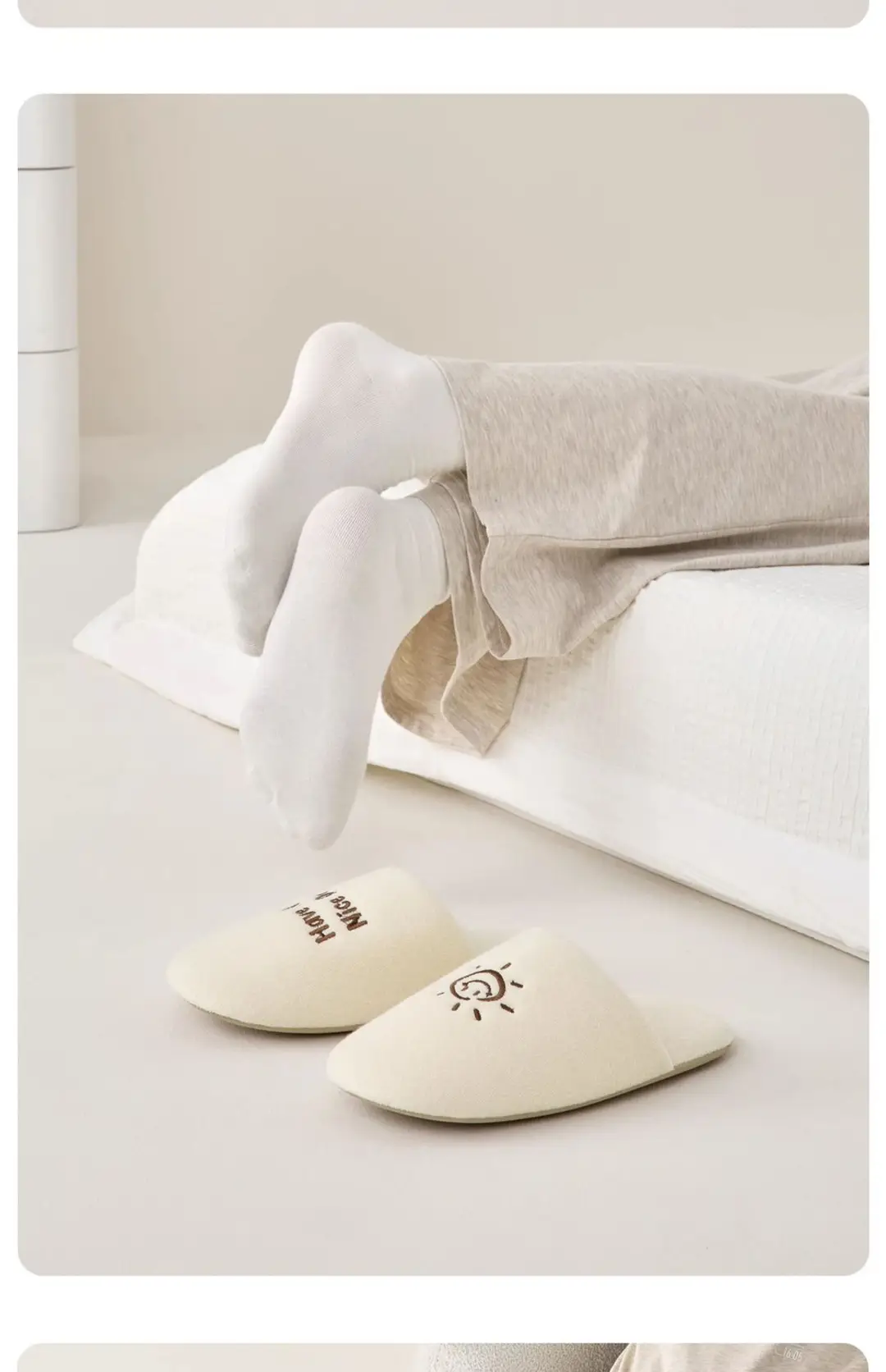 Home Cotton Slippers for Men in Autumn and Winter Indoor Embroidery Cute Sun Plush Warm Non-Slip Furry Slippers for Women Wholesale — feature 14