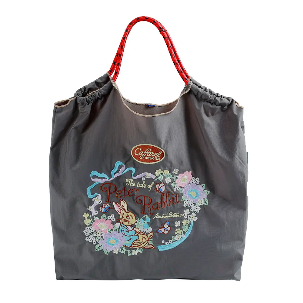 2025 Embroidered Eco-Friendly Tote Bags with Ballchain