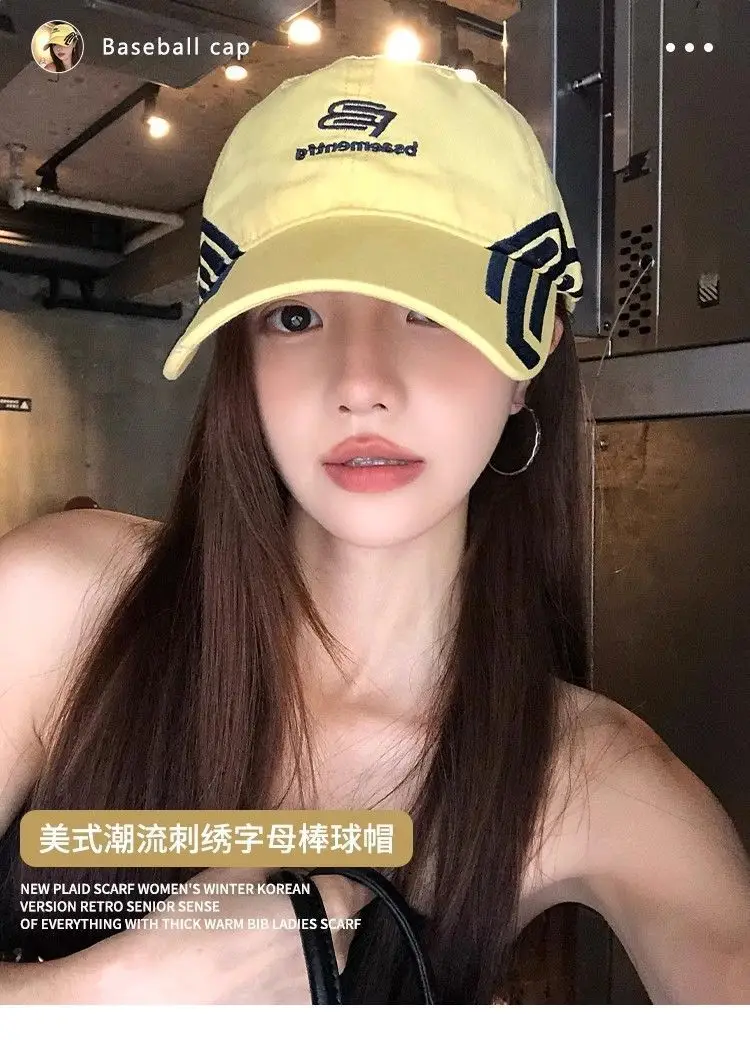 American Street Style Baseball Cap for Women with Large Head Circumference — feature 12