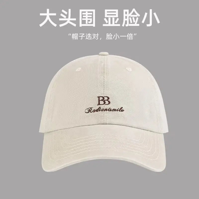 American Street Style Baseball Cap for Women with Large Head Circumference - Image 3
