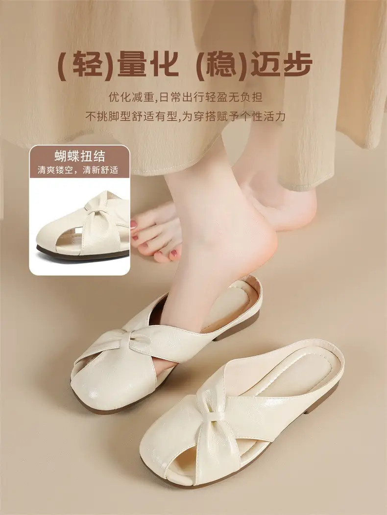 2025 Silver Metallic Flat Mules for Women — feature 5
