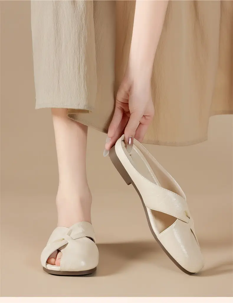 2025 Silver Metallic Flat Mules for Women — feature 6