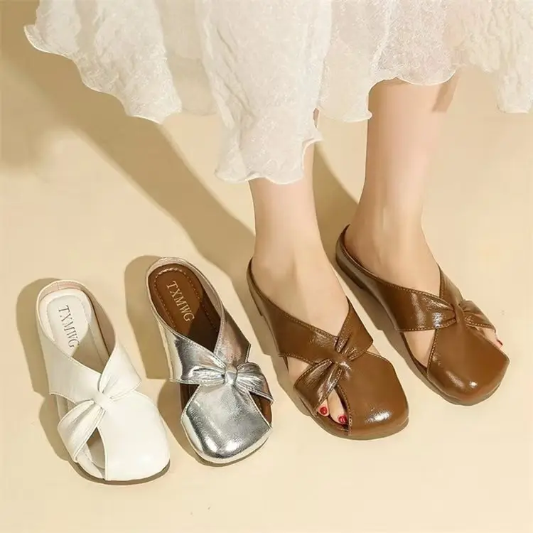 2025 Silver Metallic Flat Mules for Women — feature 7