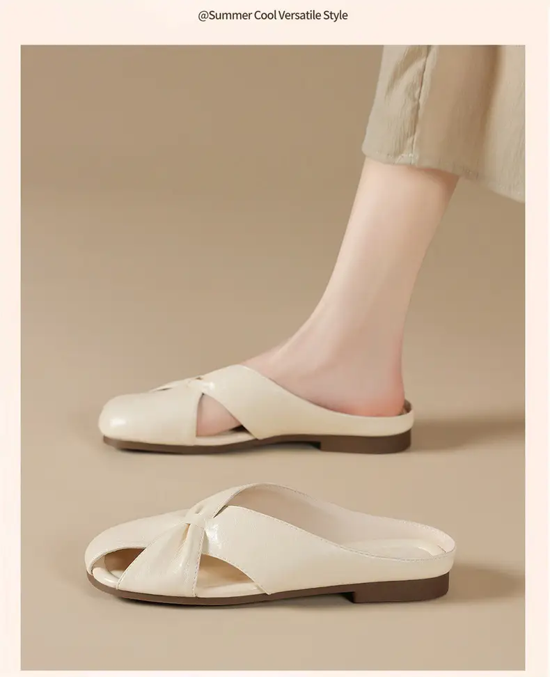 2025 Silver Metallic Flat Mules for Women — feature 8