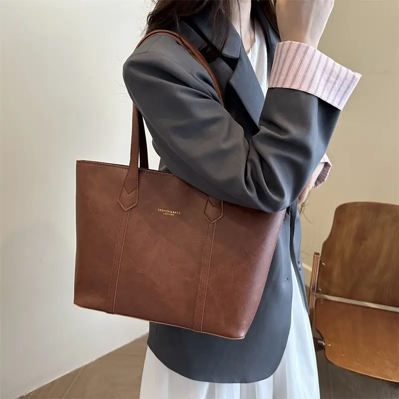 Women's Brown Leather Shoulder Bag 2025 New Autumn - Image 6