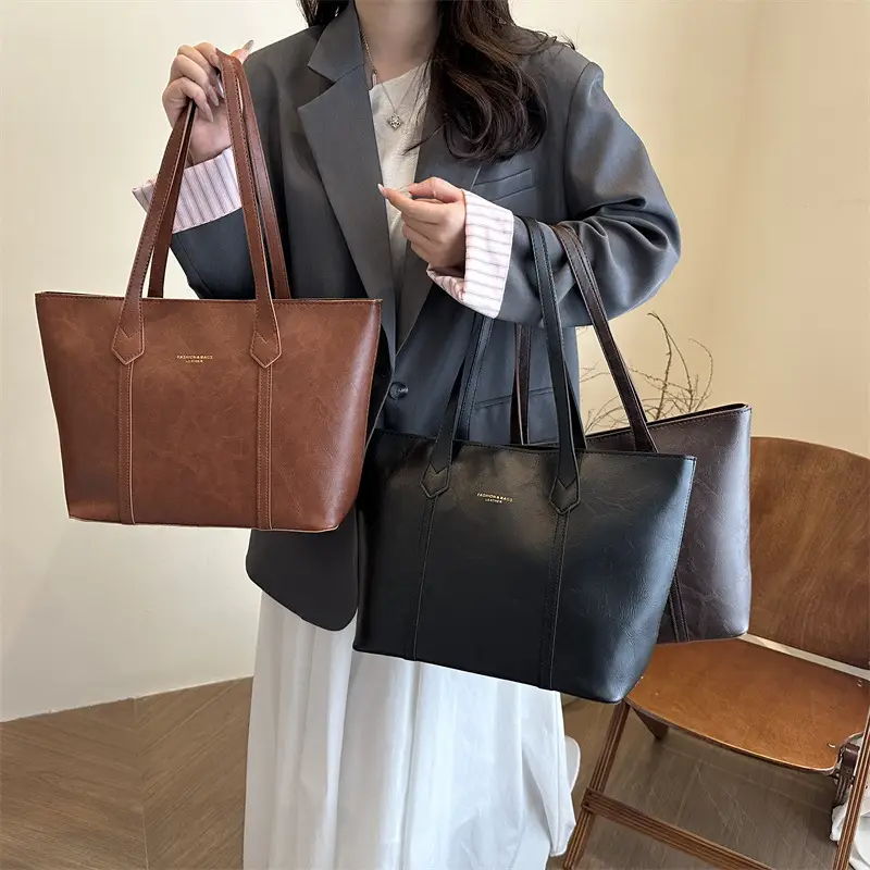 Women's Brown Leather Shoulder Bag 2025 New Autumn - Image 7