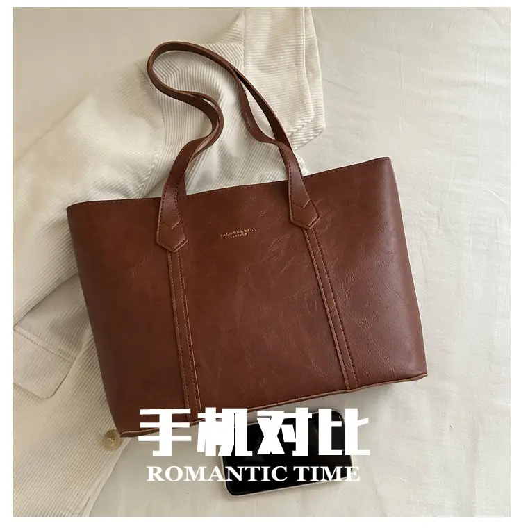 Women's Brown Leather Shoulder Bag 2025 New Autumn — feature 5