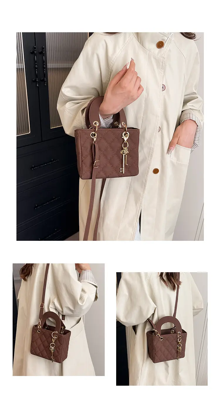 Black Quilted Shoulder Crossbody Bag for Women — feature 10