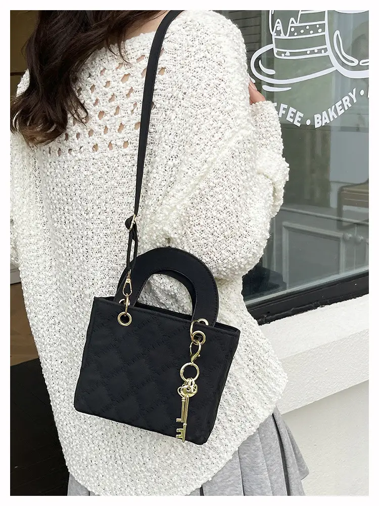 Black Quilted Shoulder Crossbody Bag for Women — feature 18