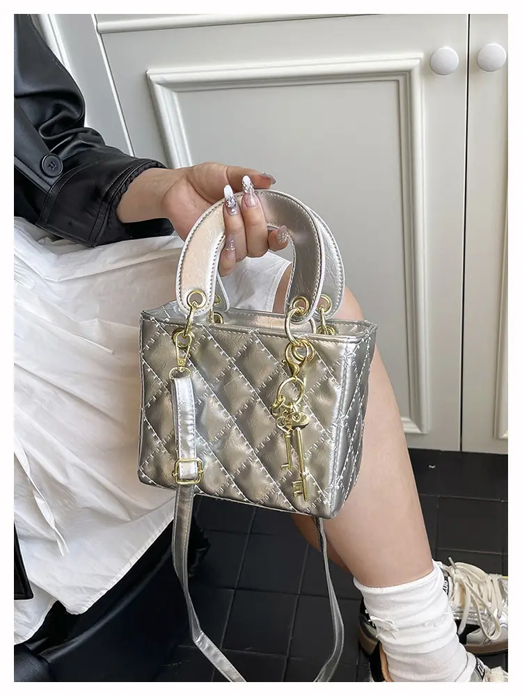 Black Quilted Shoulder Crossbody Bag for Women — feature 19