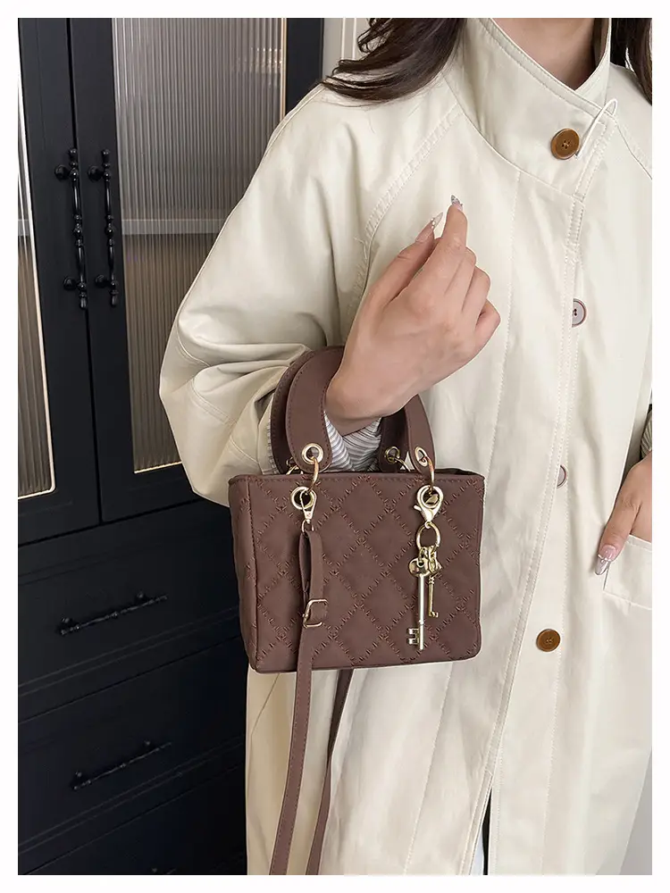 Black Quilted Shoulder Crossbody Bag for Women — feature 22