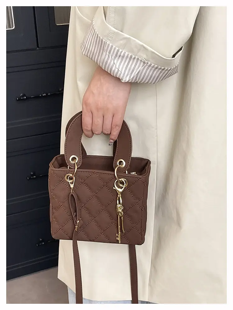 Black Quilted Shoulder Crossbody Bag for Women — feature 24