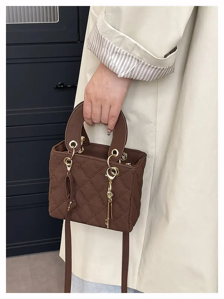 Black Quilted Shoulder Crossbody Bag for Women — feature 25