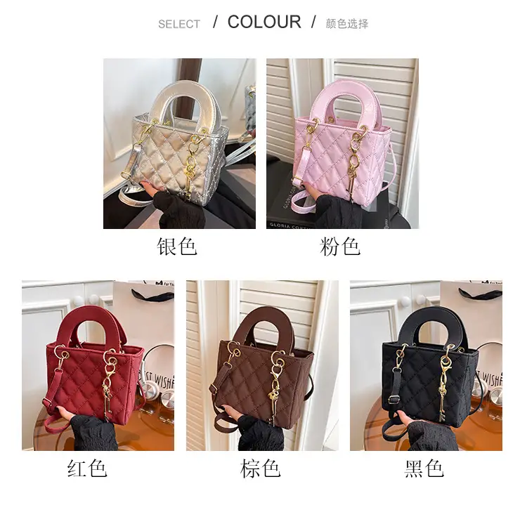 Black Quilted Shoulder Crossbody Bag for Women — feature 3