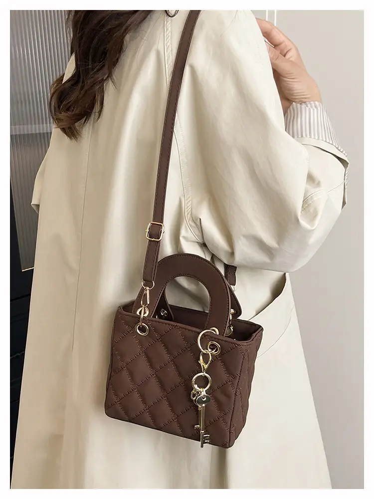 Black Quilted Shoulder Crossbody Bag for Women — feature 30