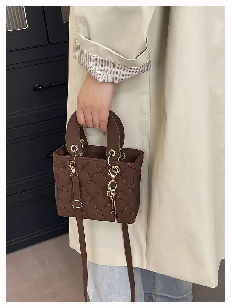 Black Quilted Shoulder Crossbody Bag for Women — feature 31
