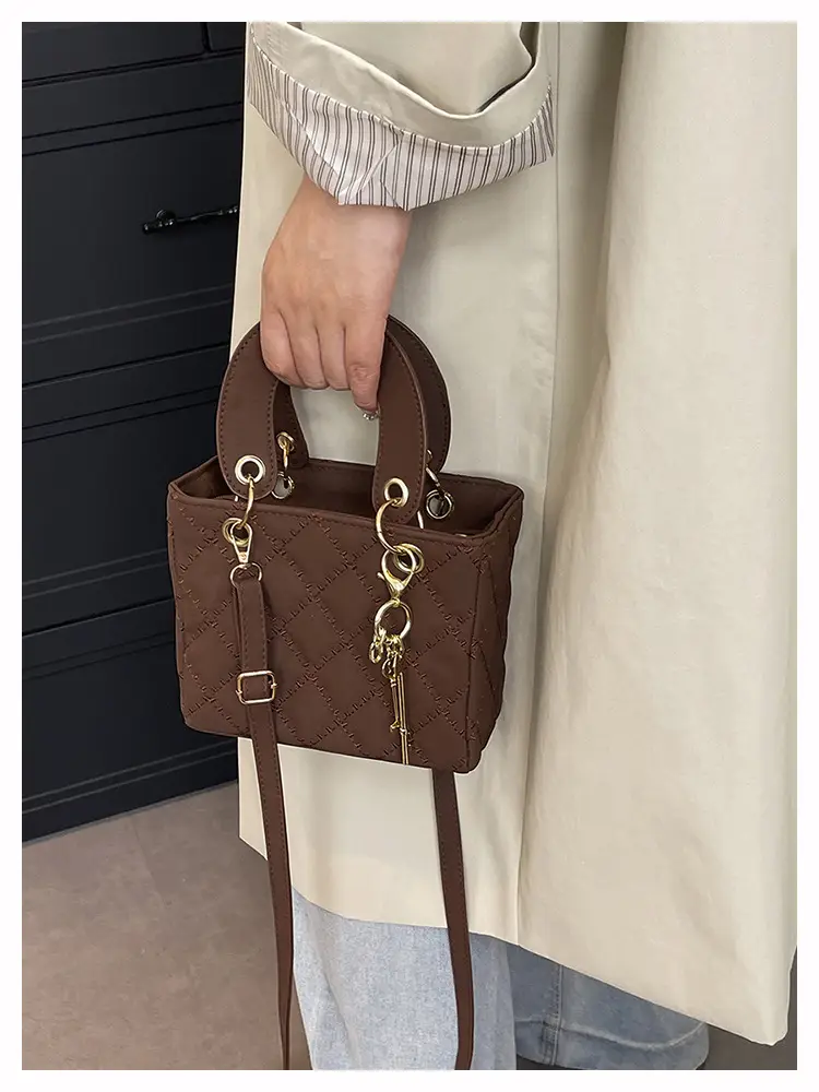 Black Quilted Shoulder Crossbody Bag for Women — feature 32
