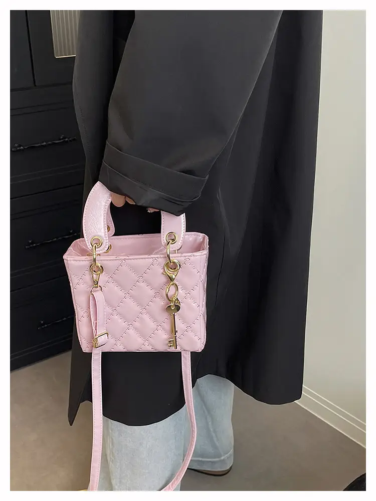 Black Quilted Shoulder Crossbody Bag for Women — feature 35