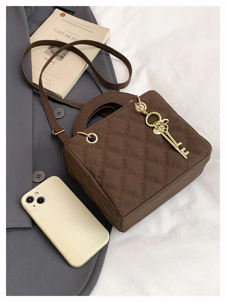 Black Quilted Shoulder Crossbody Bag for Women — feature 42