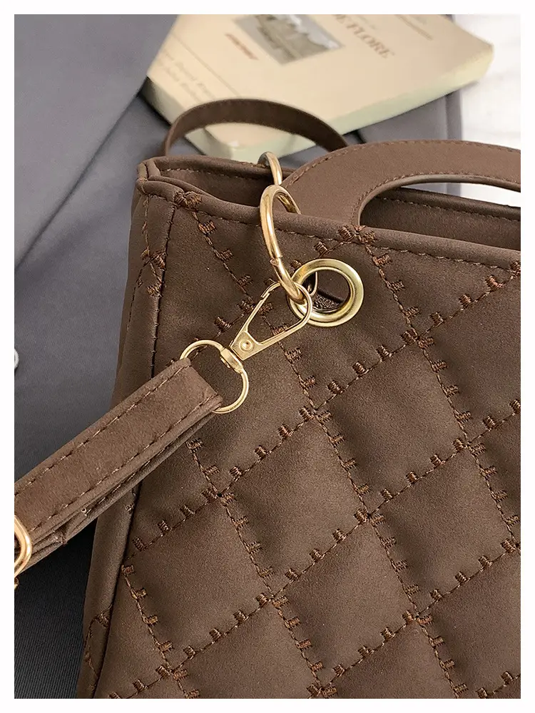 Black Quilted Shoulder Crossbody Bag for Women — feature 46