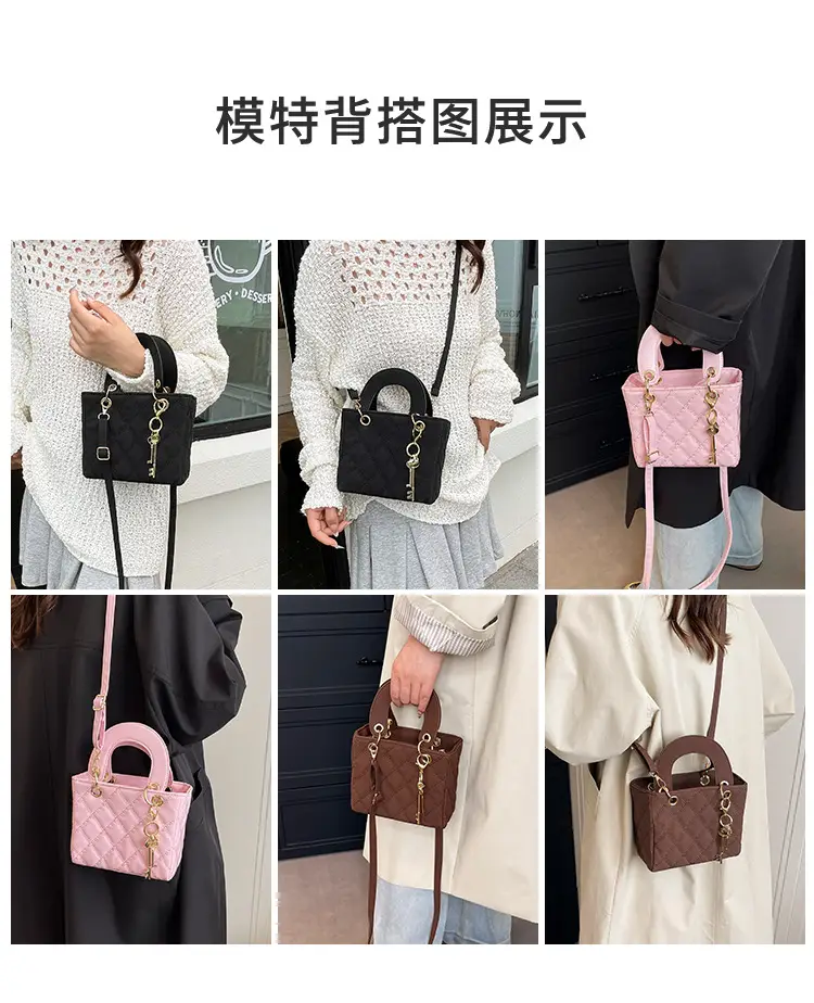 Black Quilted Shoulder Crossbody Bag for Women — feature 8