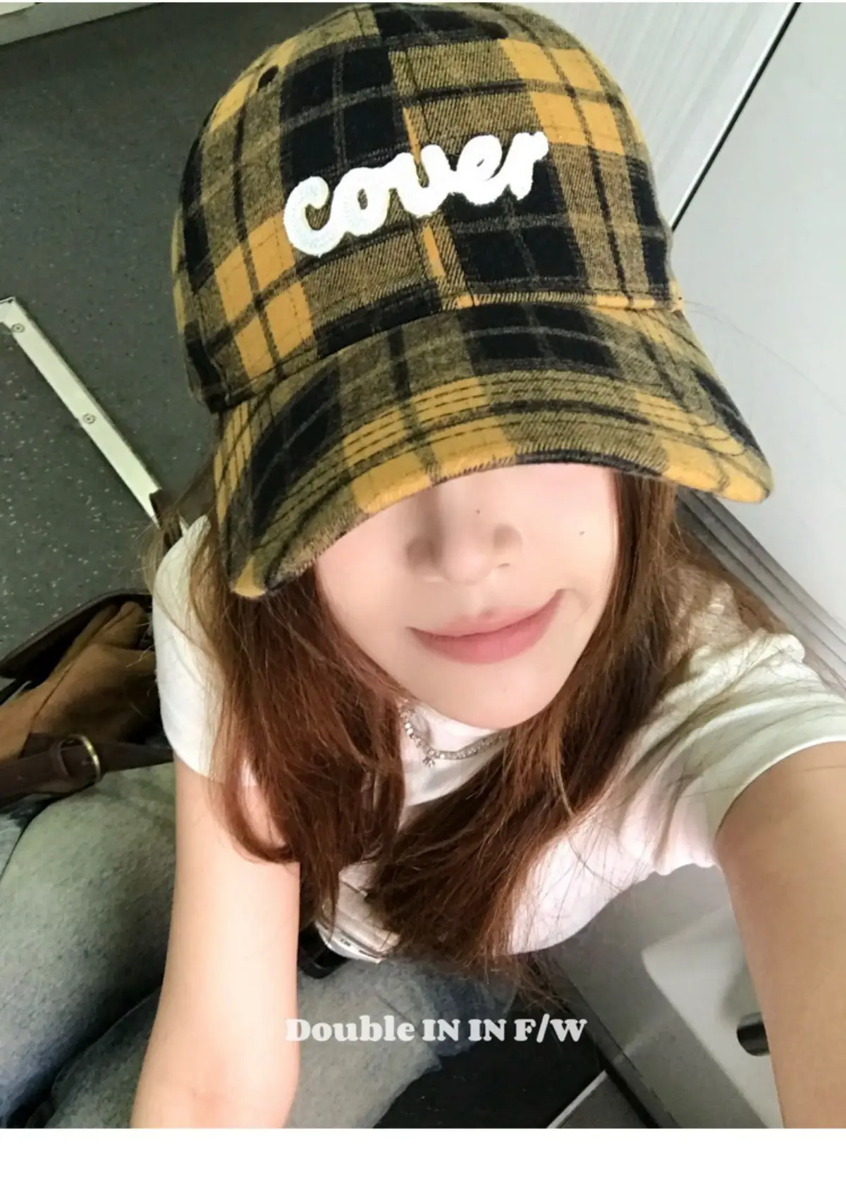 Double I Korean Version Plaid Cap Women Soft Top Duckbill Cap — feature 16