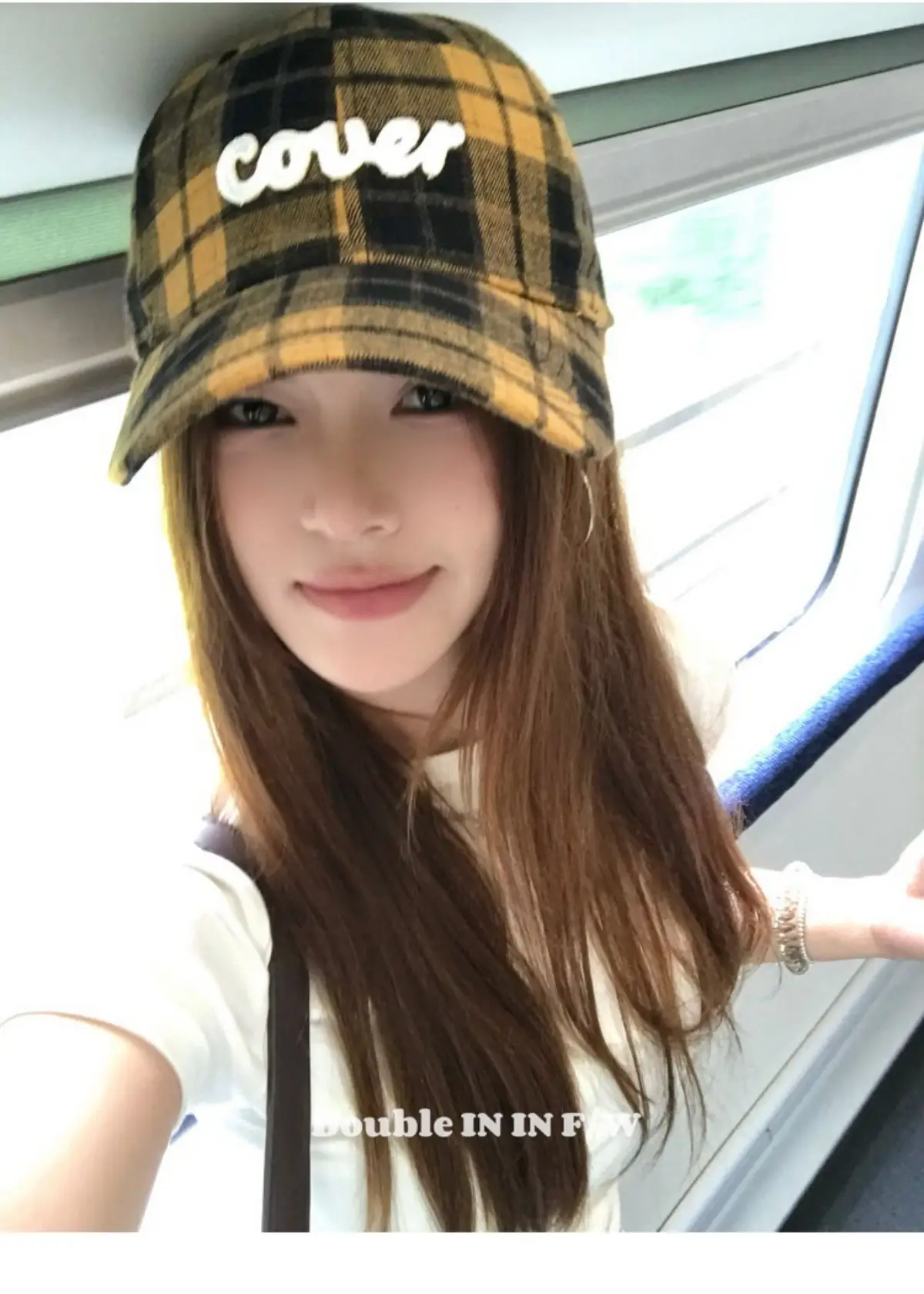 Double I Korean Version Plaid Cap Women Soft Top Duckbill Cap — feature 21