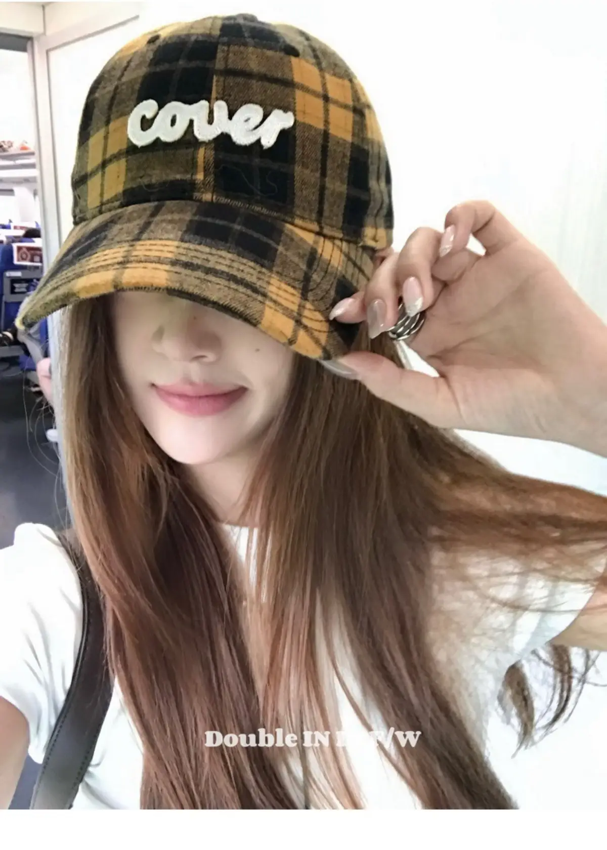 Double I Korean Version Plaid Cap Women Soft Top Duckbill Cap — feature 22