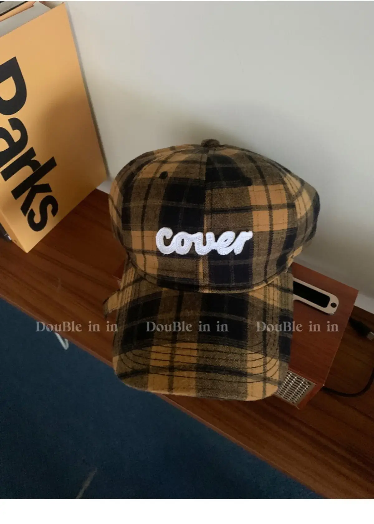Double I Korean Version Plaid Cap Women Soft Top Duckbill Cap — feature 28
