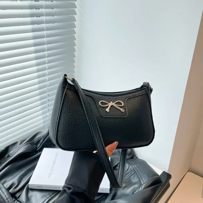 Black Retro Style Shoulder Bag for Women 2025 - Image 5