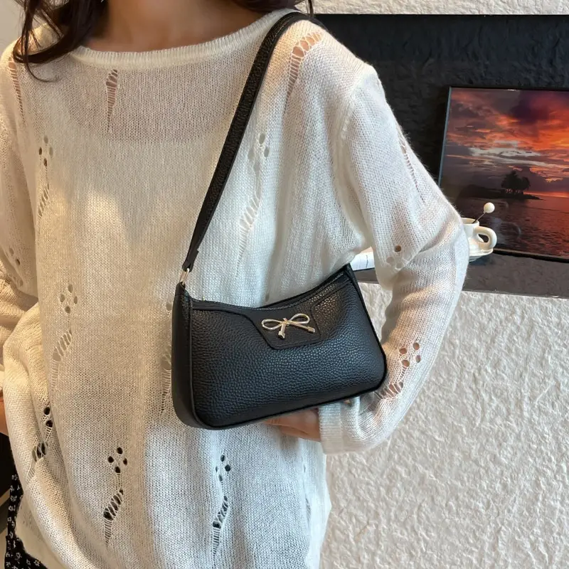 Black Retro Style Shoulder Bag for Women 2025 - Image 7