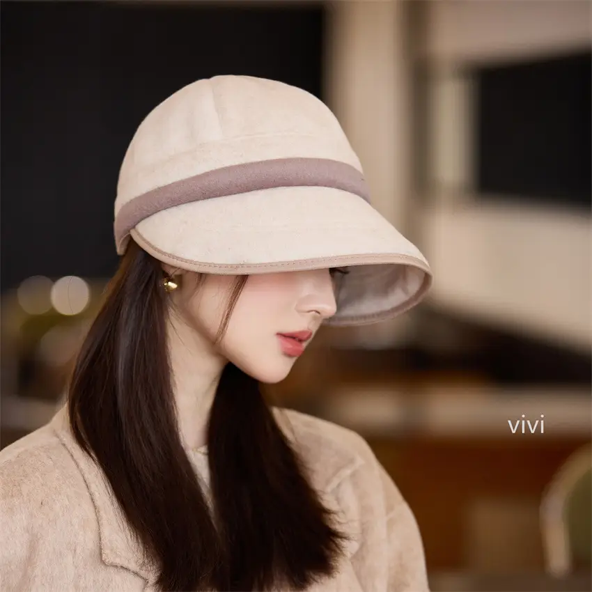 Women Wool Peaked Cap Windproof Warm Winter Hat — feature 8