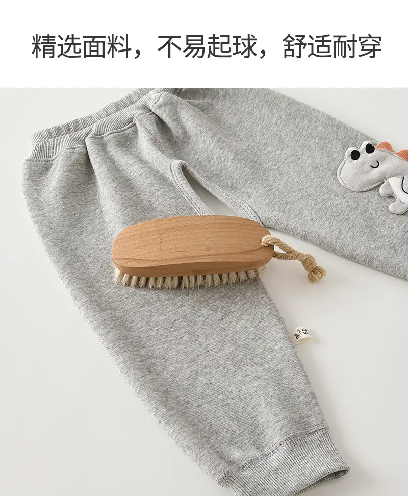 Baby Open-Crotch Pants Clothes Children's Sports Pants Boys' Fleece-Lined Long Pants Winter Outfit Autumn and Winter Baby Casual Pants for Outdoor Wear — feature 21