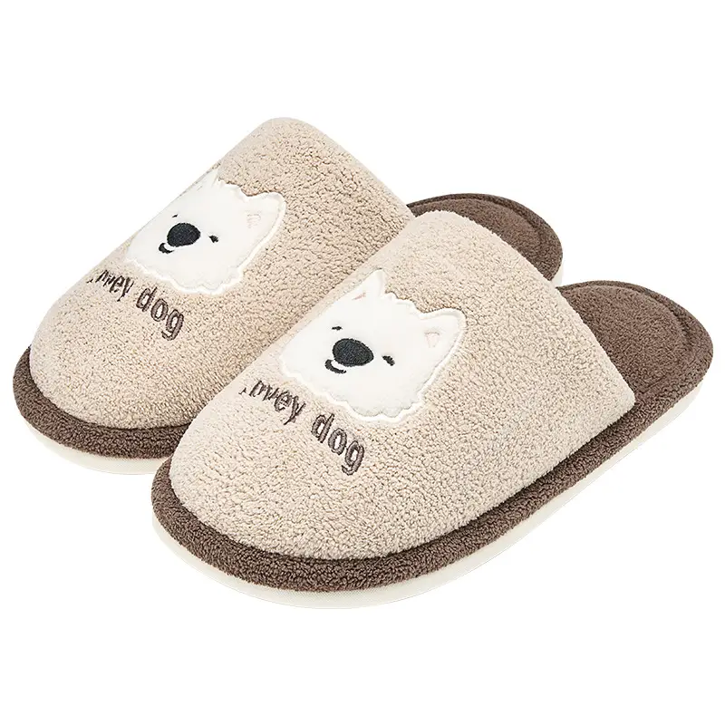 Women Cotton Plush Slippers Winter 2025 - Image 2