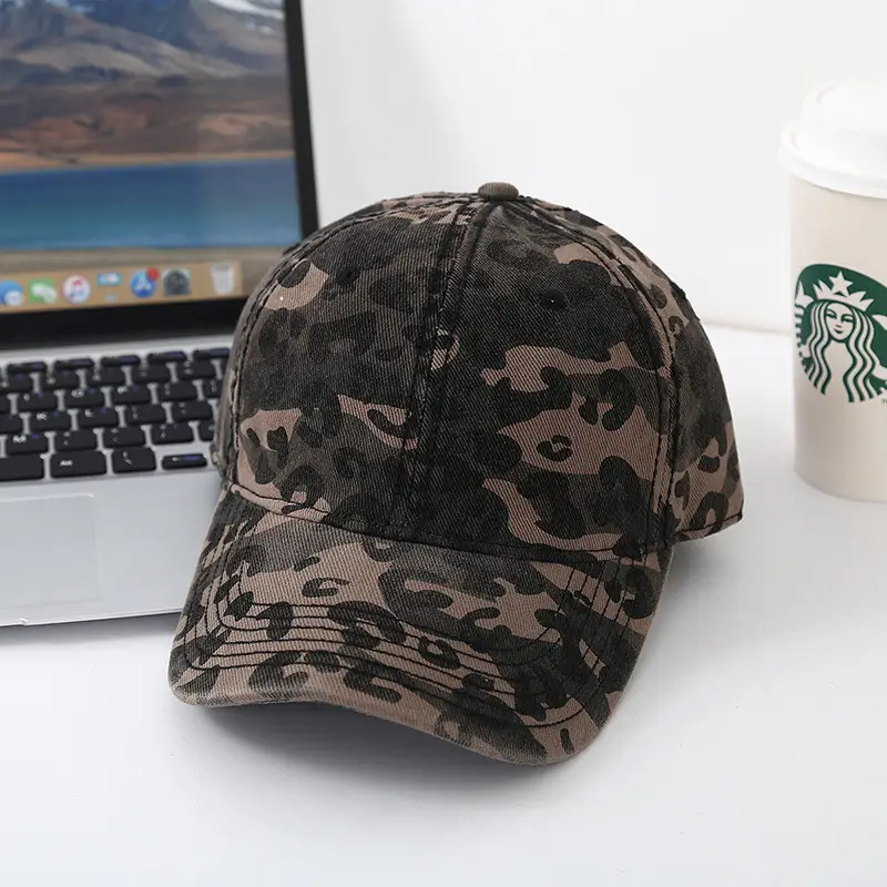 Men's Korean Style Camo Peaked Cap Sun Hat — feature 12