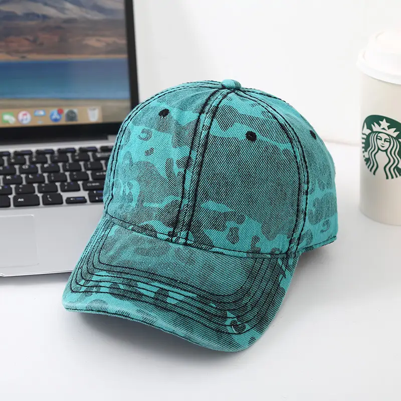 Men's Korean Style Camo Peaked Cap Sun Hat — feature 5