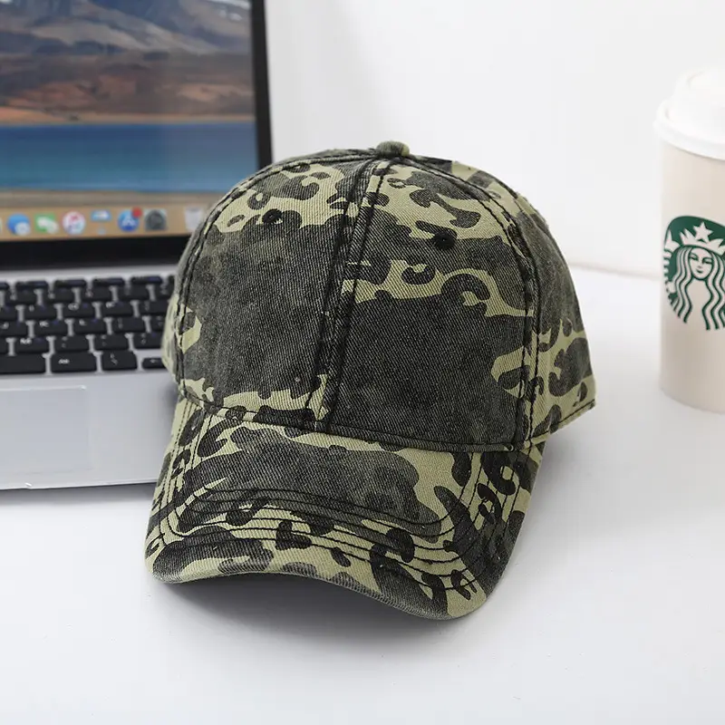 Men's Korean Style Camo Peaked Cap Sun Hat - Image 4