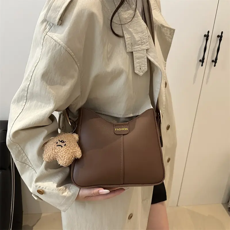 Minimalist Square Bag for Women Large Capacity Beige - Image 7