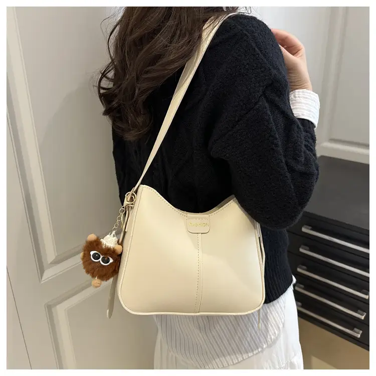 Minimalist Square Bag for Women Large Capacity Beige — feature 10