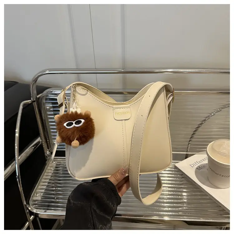 Minimalist Square Bag for Women Large Capacity Beige — feature 26