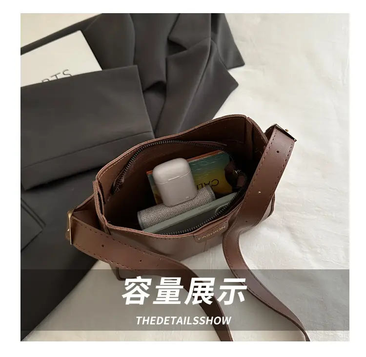 Minimalist Square Bag for Women Large Capacity Beige — feature 6