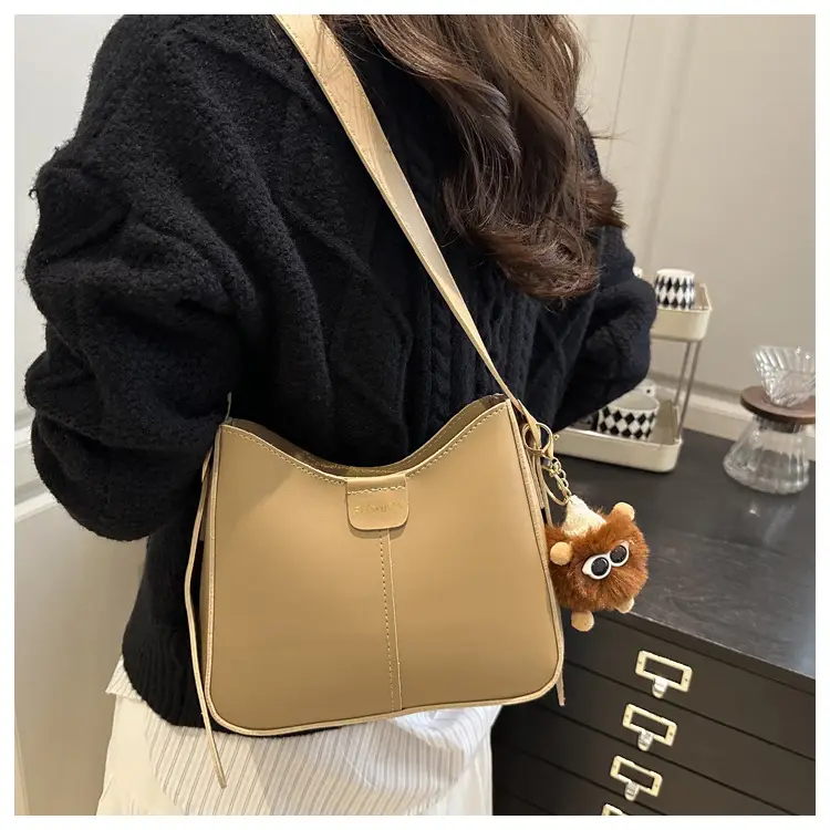Minimalist Square Bag for Women Large Capacity Beige — feature 7