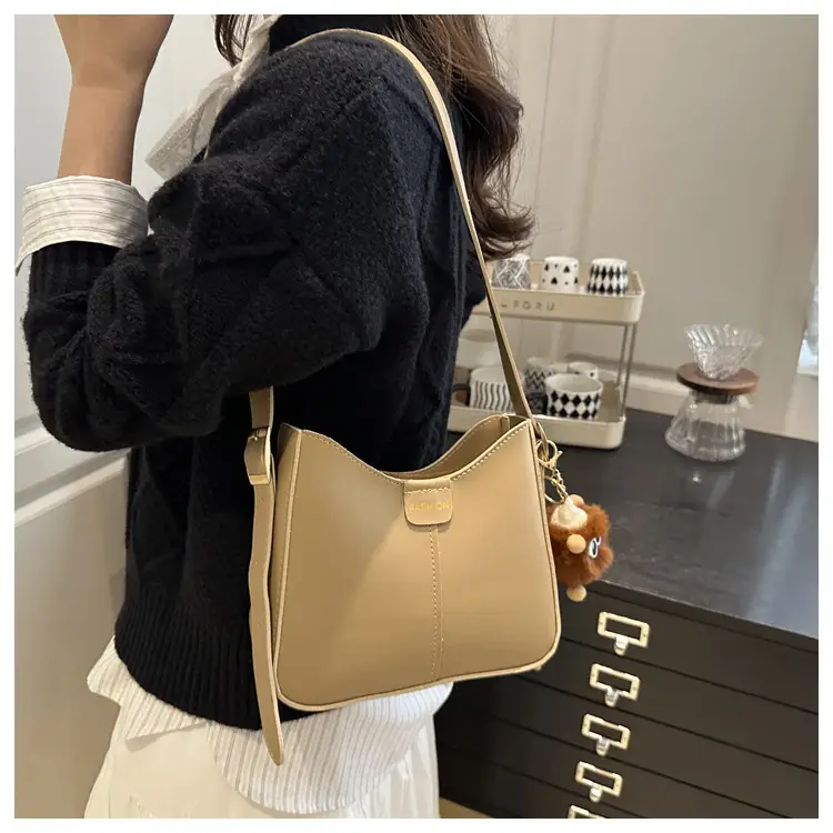 Minimalist Square Bag for Women Large Capacity Beige — feature 8