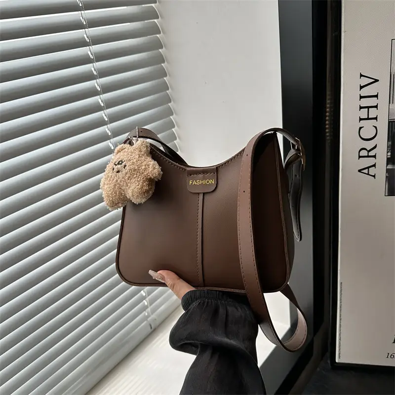 Minimalist Square Bag for Women Large Capacity Beige - Image 4