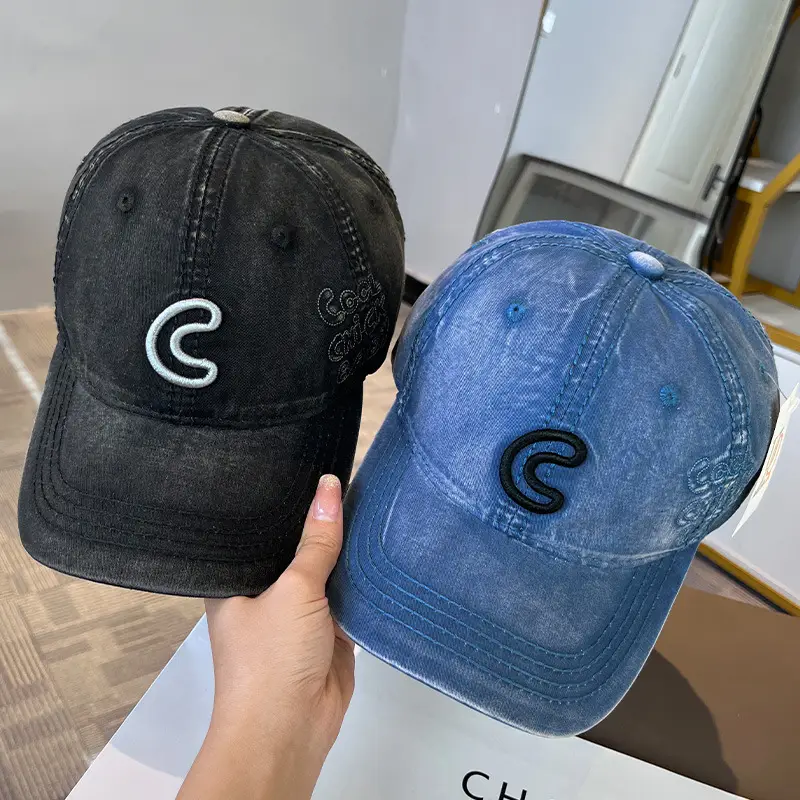 2025 Korean Style Embroidered Letter C Cap for Women - Image 9
